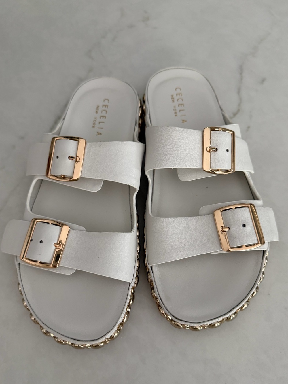 Cecelia New York Emma Stud Slide Sandals